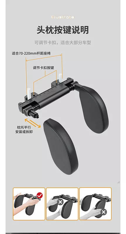 Reposa Cabezas para Carro Ergonómico